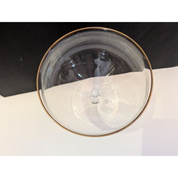 Christopher Stuart Germany Gold Rim Crystal Coupe Glass 5.5 Oz Elegant Design - Picture 3 of 6